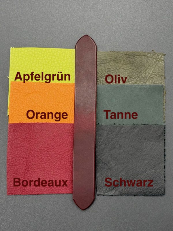 Farbvorschläge Nappaleder zu Geschirrleder Rot